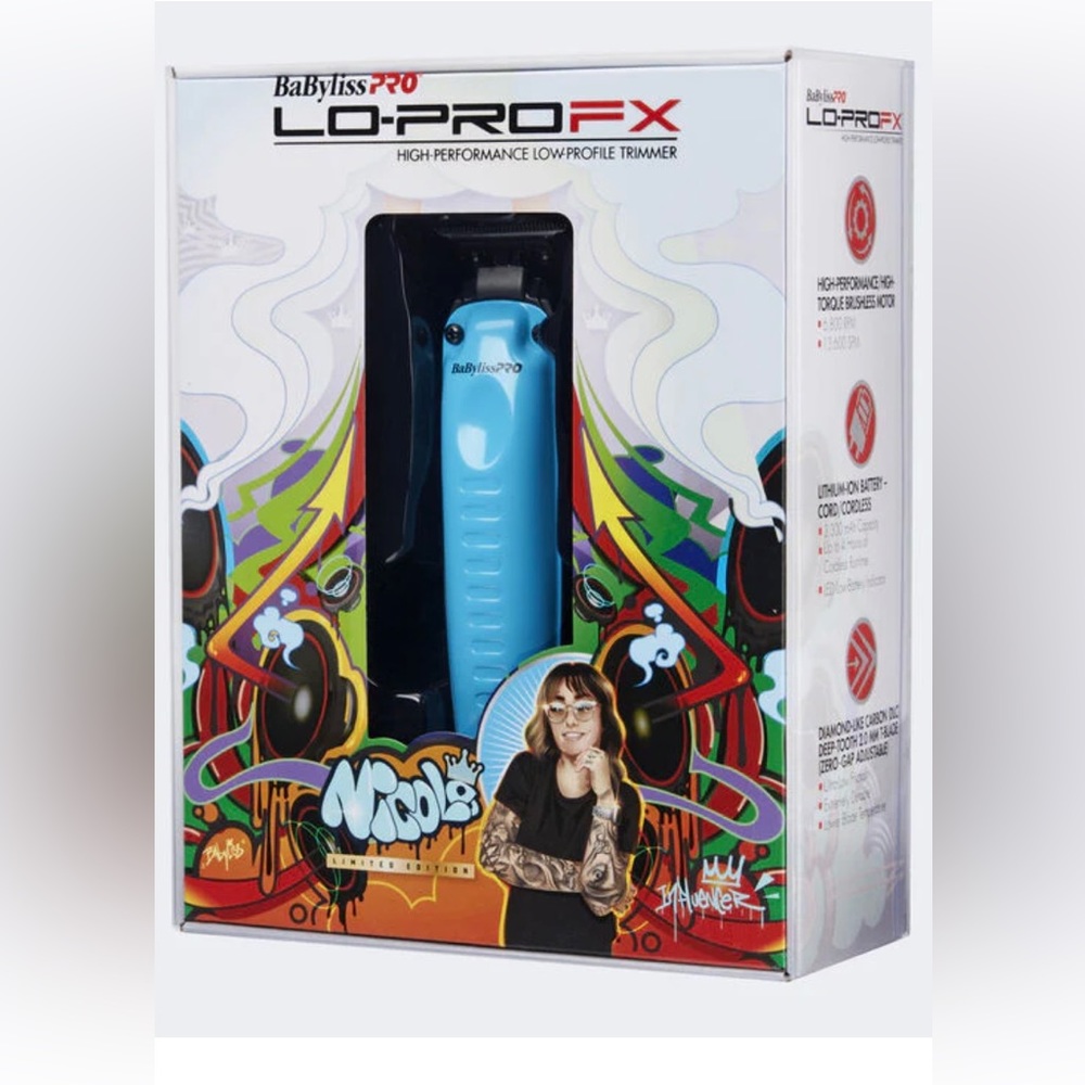 BaBylissPRO Lo-Pro FX Cordless Trimmer Limited Edition Influencer Nicole Renae